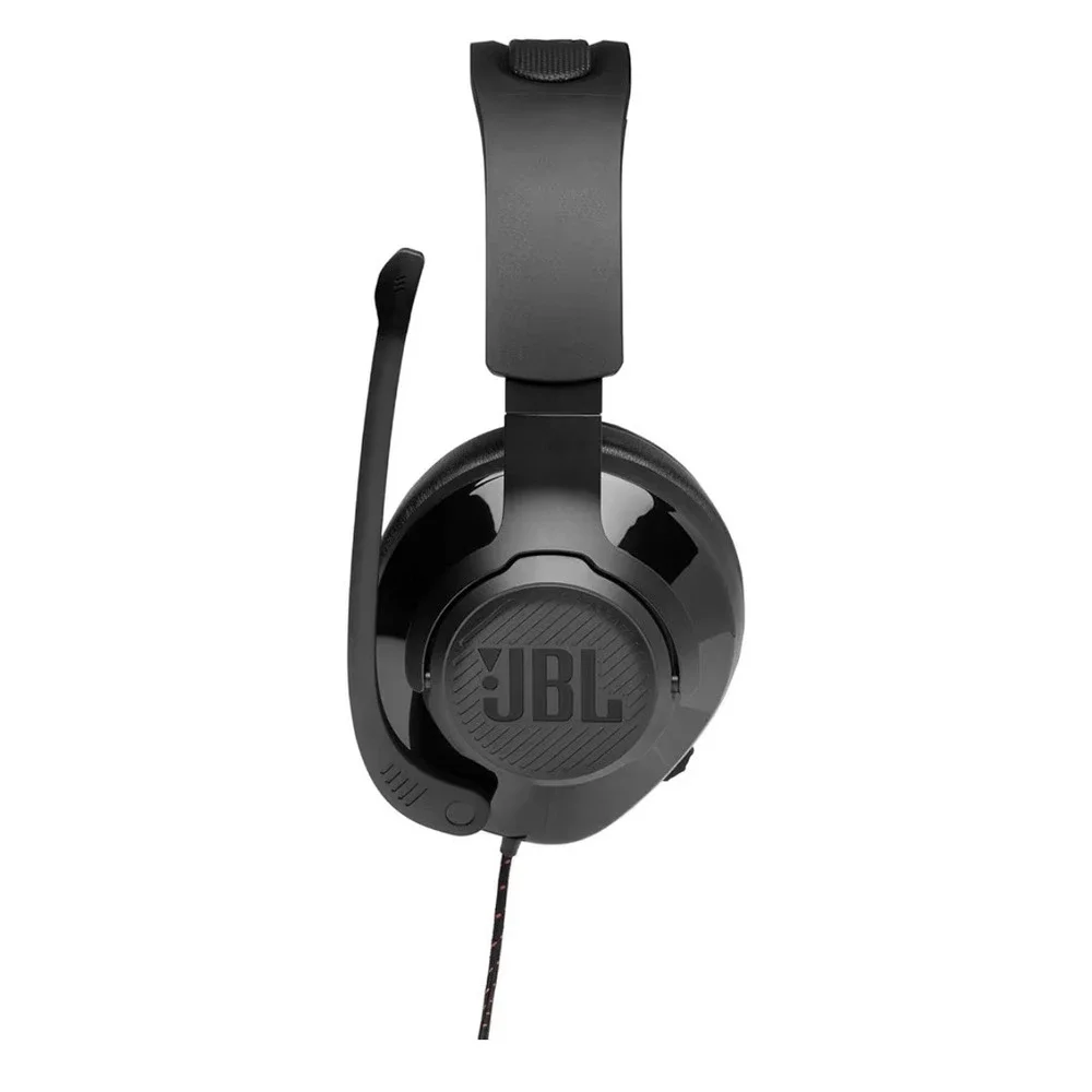 JBL Quantum 200 Harman, Black Gamer Headset, Wired Over Ear, Flip Up Mic Mute